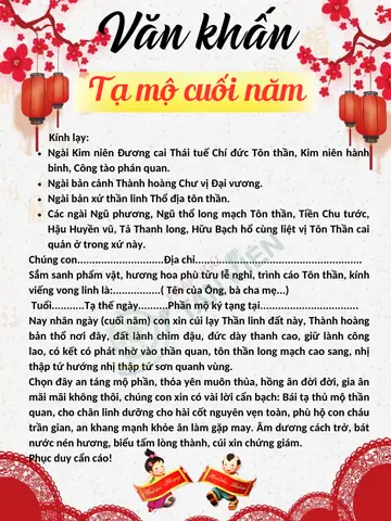 Nghi Thức Cúng Tạ Mộ Nghi Thức Cúng Tạ Mộ